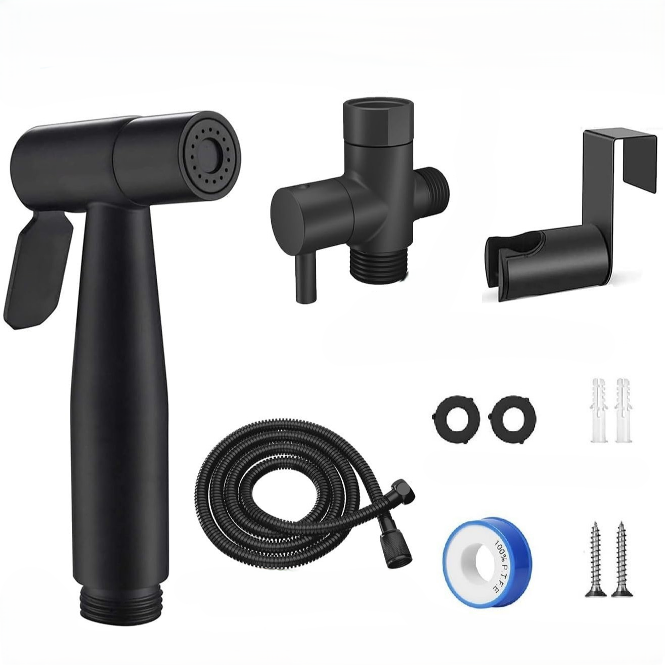 304 stainless steel pressurized spray gun, bathroom shower handheld bidet, shower cleane