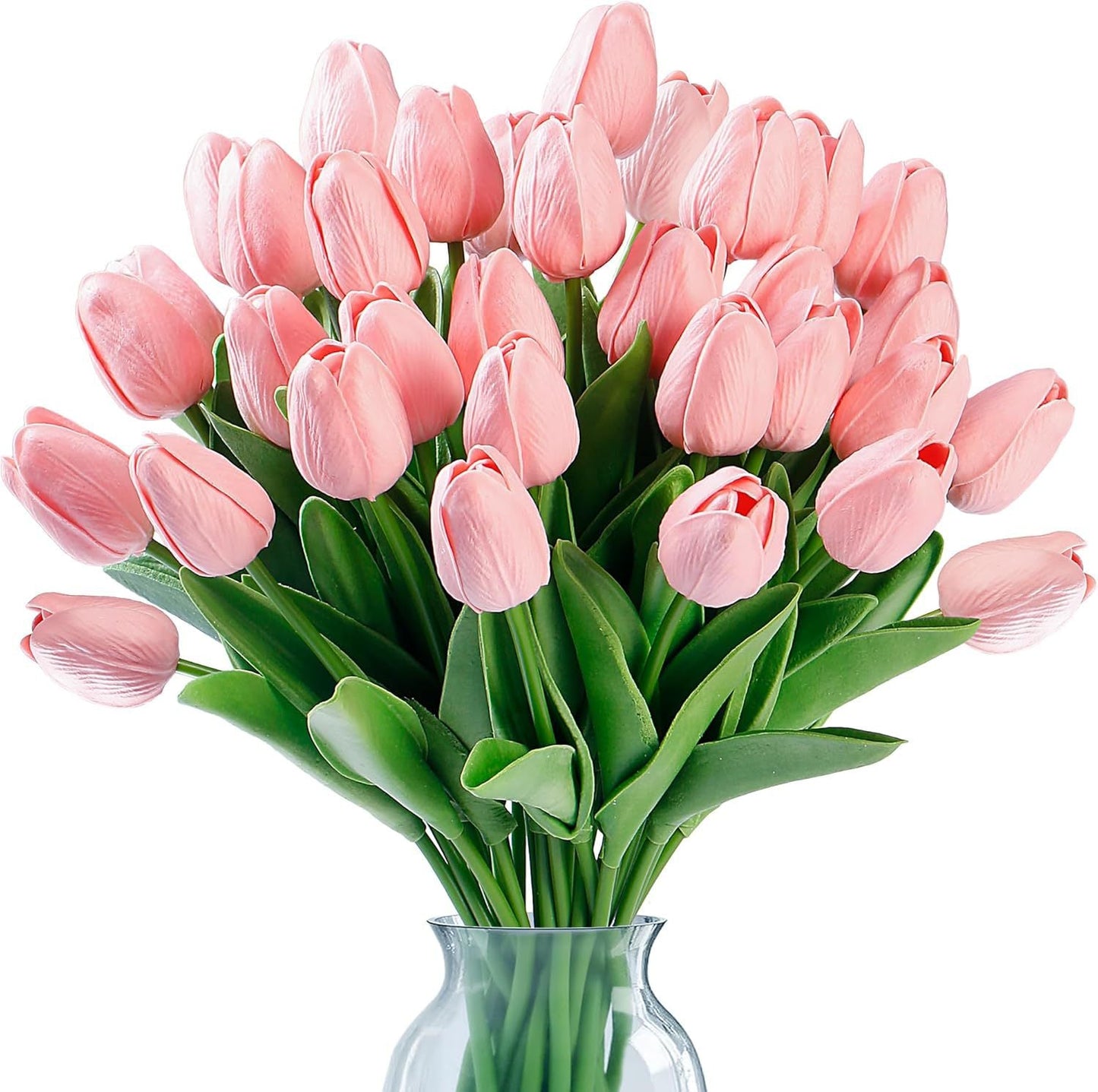 18-Stem Artificial Tulip Bouquet | Vibrant Faux Flowers for Home & Porch