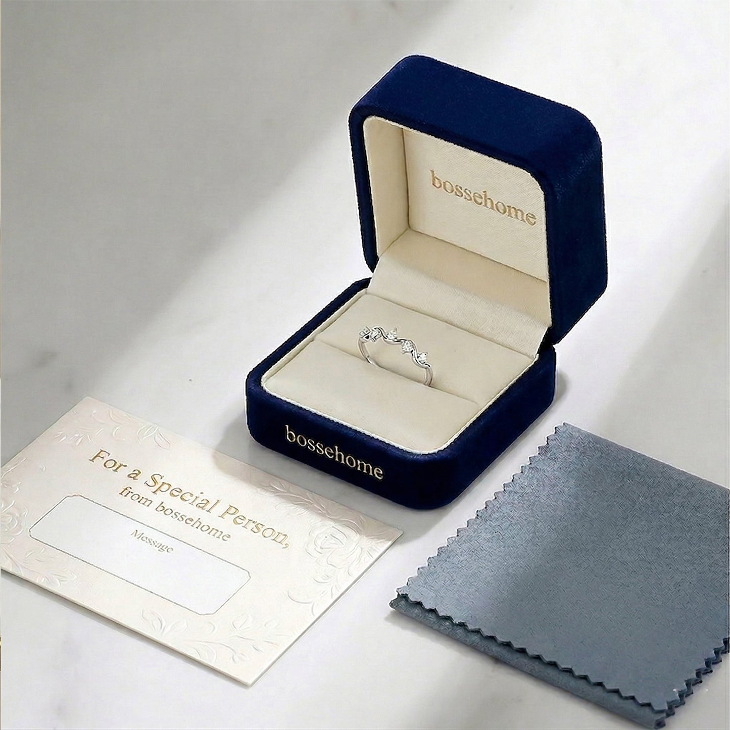 S925 Survived Too Many Storms Raindrop Ring