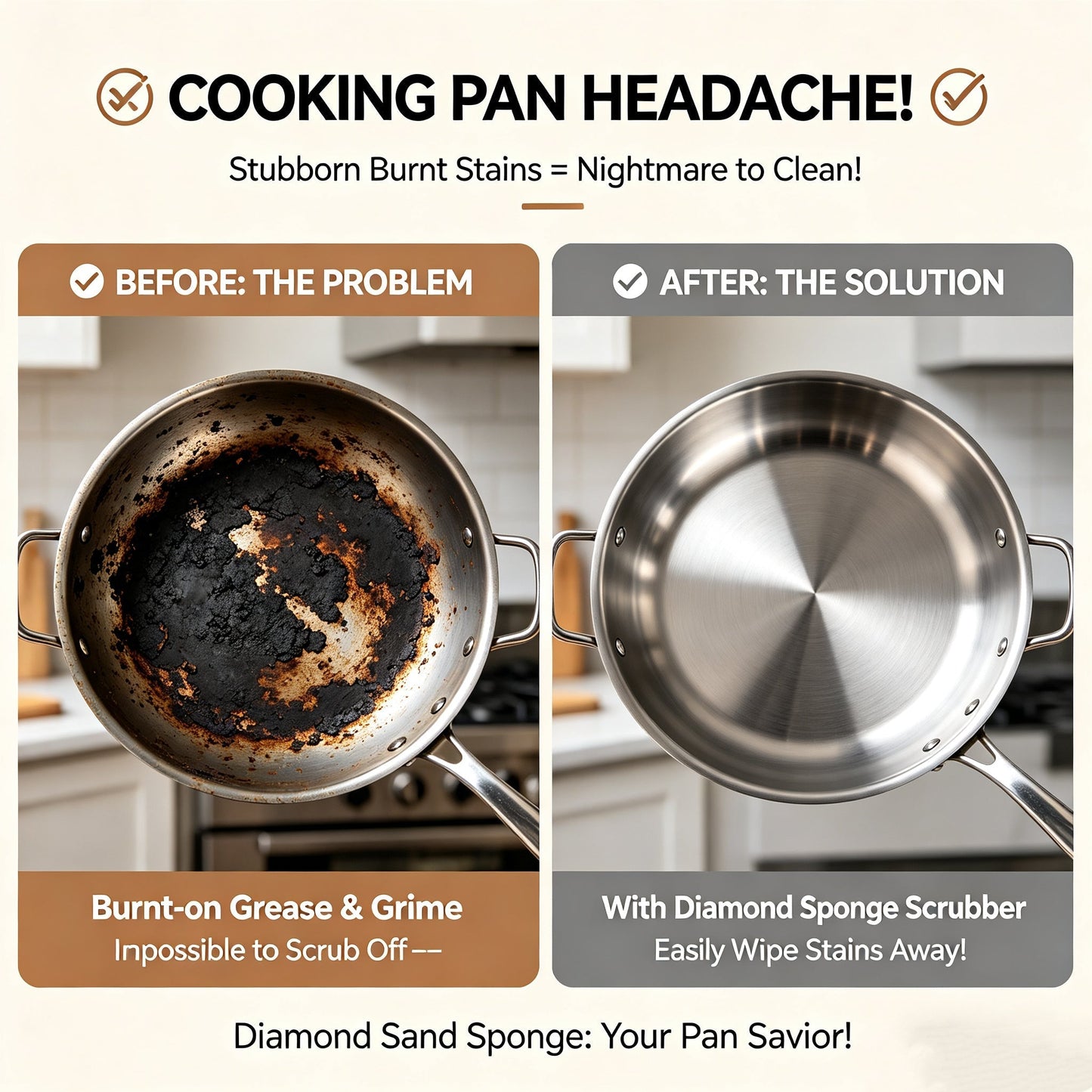 50% OFF This WeekPromotions  -BrownSponge Scrubber