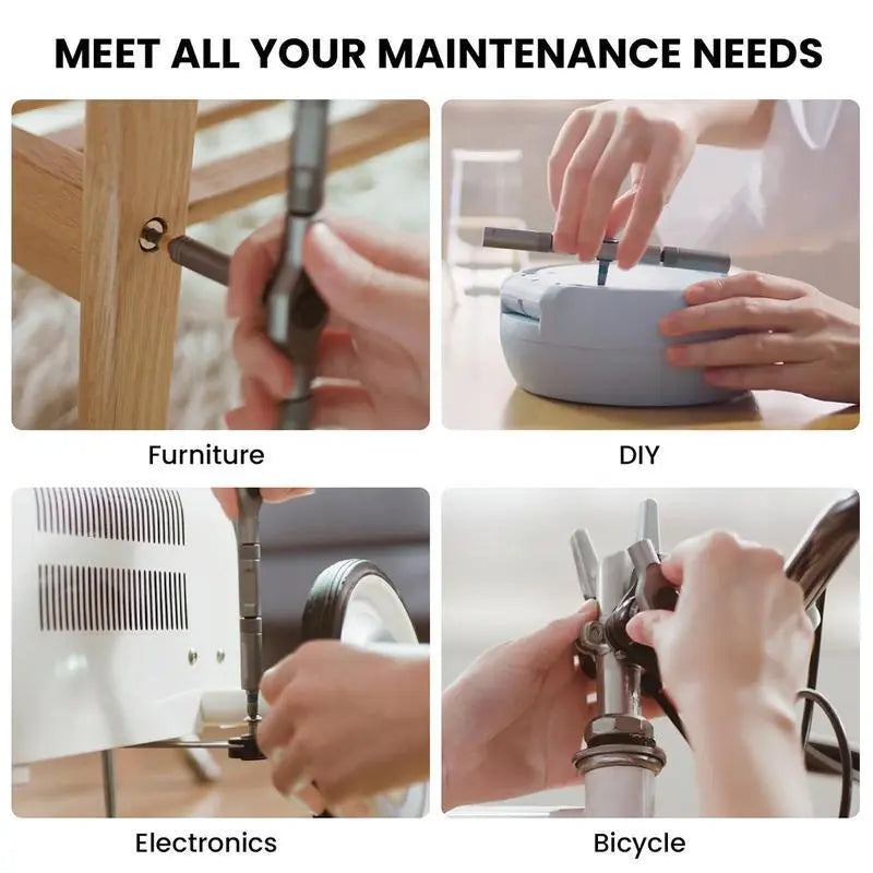 2026 Upgraded 24-in-1 Magnetic Ratchet Screwdriver Set - S2 Steel Multi-Functional Tool Kit for Home & DIY