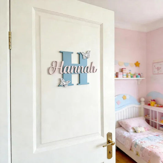 Personalized Monogram Bedroom Door Decoration Name Sign | CWBaby424