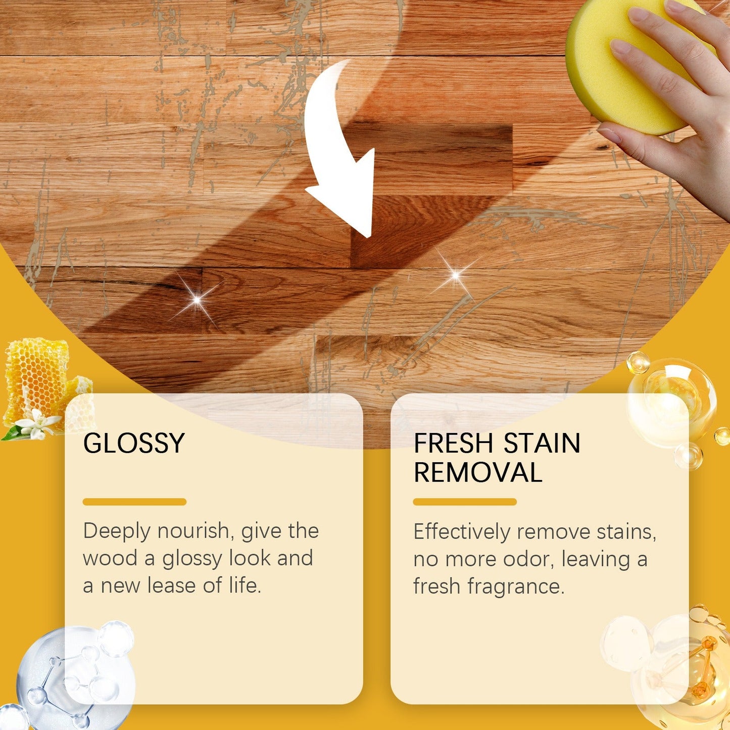 Micro-Molecularized Natural Beeswax Floor Polish Spray (120ml)