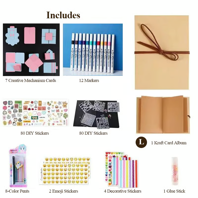 Accordion Creative Folding Pages DIY Albums