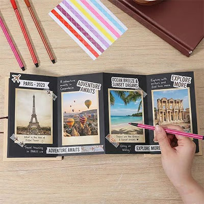 Accordion Creative Folding Pages DIY Albums