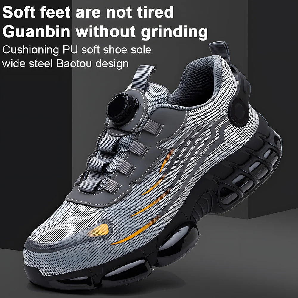 Men's Smash and Stab Resistant Work Safety Shoes