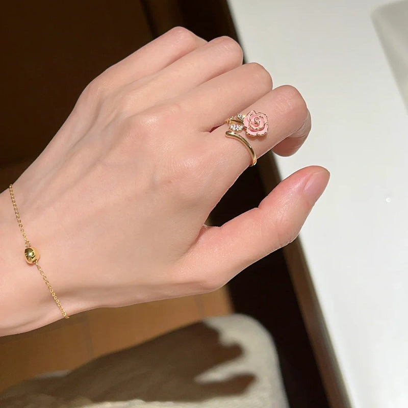 Vibrant Enamel Ring - Colorful Stackable Band for Women