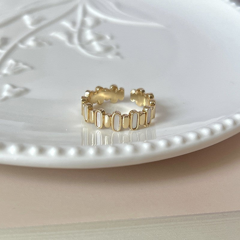 Vibrant Enamel Ring - Colorful Stackable Band for Women