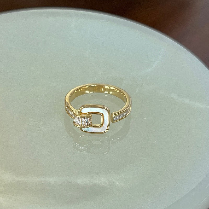 Vibrant Enamel Ring - Colorful Stackable Band for Women