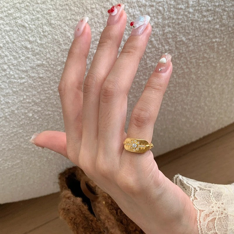 Vibrant Enamel Ring - Colorful Stackable Band for Women