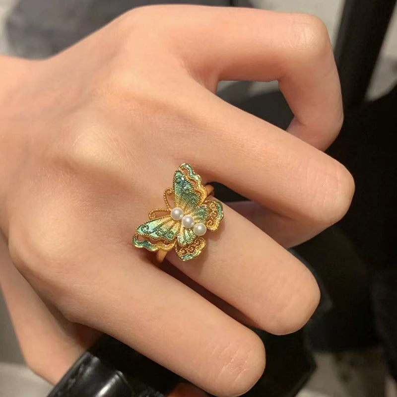 Vibrant Enamel Ring - Colorful Stackable Band for Women