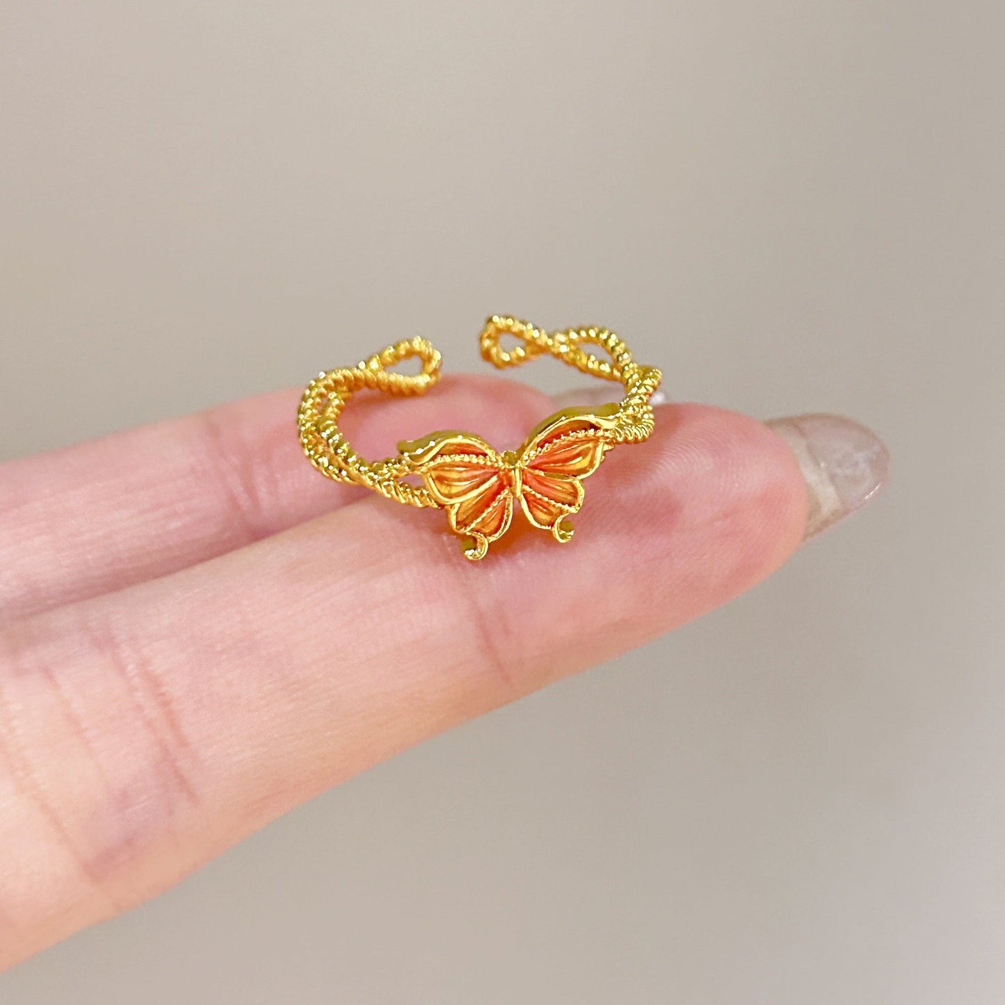 Vibrant Enamel Ring - Colorful Stackable Band for Women