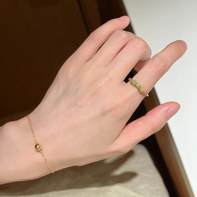 Vibrant Enamel Ring - Colorful Stackable Band for Women